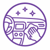 purple_car_dashboard_cleaning_icon